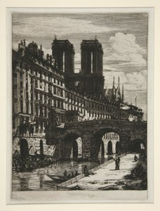 Den lille broen, Paris av Charles Meryon