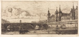 Pont-au-Change, Paris av Charles Meryon
