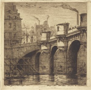 Pont Neuf, Paris av Charles Meryon