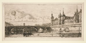 Pont au Change, Paris av Charles Meryon