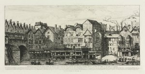 En del av byen Paris på slutten av det syttende århundre, 1861. av Charles Meryon