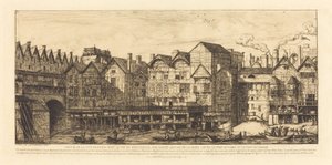 En del av byen mot slutten av det XVII. århundre (Utsikt over byen Paris mot slutten av det XVII. århundre) av Charles Meryon