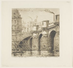 Pont Neuf, Paris av Charles Meryon