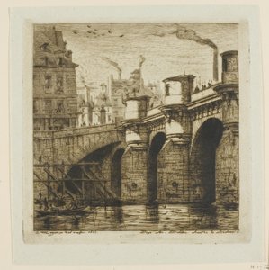 Pont Neuf, Paris av Charles Meryon