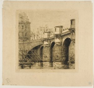 Pont Neuf, Paris av Charles Meryon