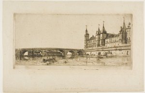 Pont au Change, Paris av Charles Meryon