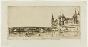 Pont au Change, Paris av Charles Meryon