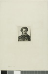 Portrett av Benjamin Fillon, forfatter og historiker av Charles Meryon