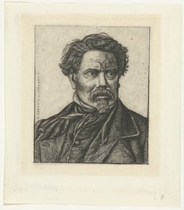 Portrett av historikeren Benjamin Fillon av Charles Meryon