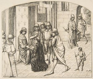 Presentasjon av Valerius Maximus til kong Louis XI, 1862. av Charles Meryon