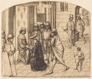 Presentasjon av Valère Maxime til kong Louis XI (trykkeren Valerius Maximus blir presentert for kong Louis XI) av Charles Meryon