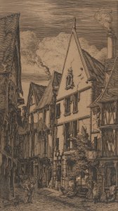Rue des Toiles, Bourges, 1853.