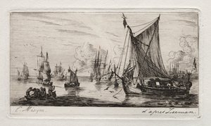 South Sea Fishers, 1850. av Charles Meryon