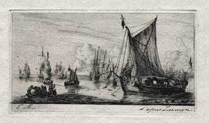 South Sea Fishers, 1850. av Charles Meryon