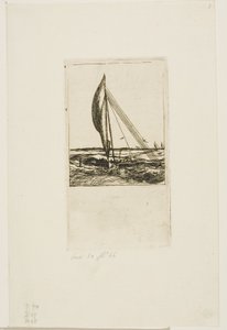 Swift-Sailing Proa, Mulgrave Archipelago, Oseania av Charles Meryon