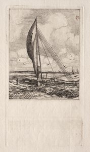 Swift Sailing Proa, Mulgrave Archipelago, Oseania av Charles Meryon