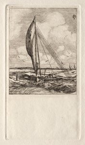 Swift Sailing Proa, Mulgrave Archipelago, Oseania, 1866. av Charles Meryon