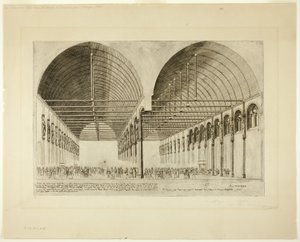 Forkammeret til Palais de Justice, Paris av Charles Meryon