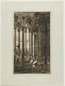 Galleriet i Notre-Dame, Paris av Charles Meryon