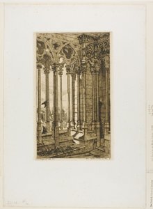 Galleriet i Notre-Dame, Paris av Charles Meryon