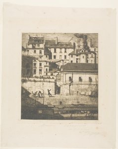 Mortuary, Paris av Charles Meryon