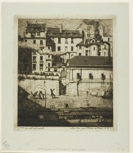 Mortuary, Paris av Charles Meryon