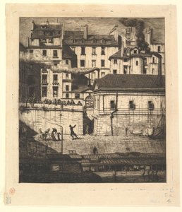 The Mortuary, Paris La Morgue, 1854.