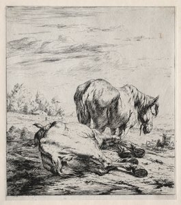 De to hestene av Charles Meryon