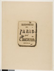 Tittelside til Eaux-Fortes sur Paris av Charles Meryon