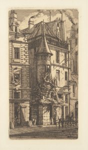 Turret, Rue de la Tixeranderie av Charles Meryon