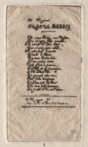 Vers til Eugène Bléry, 1854. av Charles Meryon