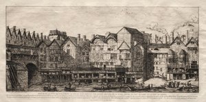 Utsikt over en del av byen Paris, mot slutten av det 17. århundre, 1861. av Charles Meryon