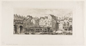 Utsikt over en del av byen Paris mot slutten av det XVII århundre av Charles Meryon