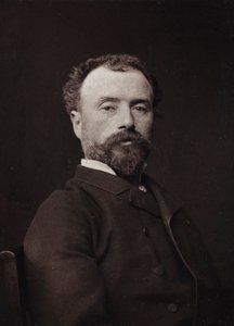 Kunstnerisk og biografisk album, 5. årgang, Salong 1885; portrett av den franske maleren Hippolyte Dominique Berteaux (1843-1926)
