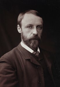 Kunstnerisk og biografisk album, 6. årgang, Salong 1885; portrett av den belgiske maleren Emile Claus (1849-1924)