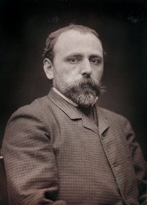 Kunstnerisk og biografisk album, 6. årgang, Salong 1885; portrett av maleren Edouard Jean Dambourgez (1844-1931)