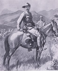 Brigadegeneral Lumer, fra After Pretoria: The Guerilla War utgitt av Harmsworth Bros Limited, 1901 av Charles Mills Sheldon