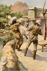 Roberts reddet av en trooper i Bhagwana, 1901. av Charles Mills Sheldon