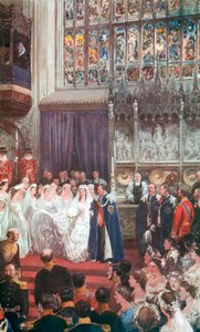 Ekteskapet til kong Edward VII og dronning Alexandra i St. George