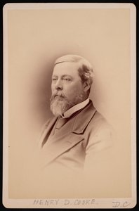 Portrett av Henry David Cooke 1825-1881, før 1881. av Charles Milton Bell