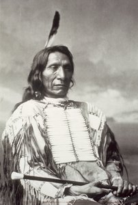 Røde skysjef (1822-1909) 1880 (s/hvitt-bilde)