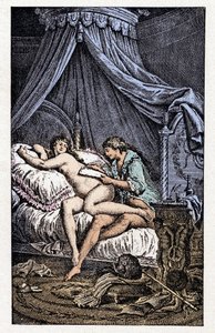 Illustrasjon for #39;Liaisons Dangereuses#39; (gravering)