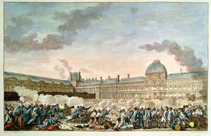 Den 10. august 1792, gravert av Isidore Stanislas Helman (1743-1809) 1792-93