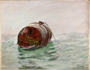 Bøye (kroppsfarge og akvarell på papir) av Charles Napier Hemy