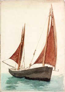 Fiskebåt (kroppsfarge) av Charles Napier Hemy