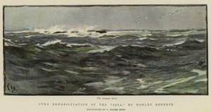 Illustrasjon for The Rehabilitation of the Vigia, av Morley Roberts av Charles Napier Hemy