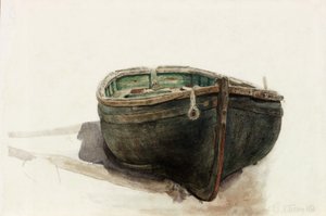 Studie av en jolle (blyant og akvarell på papir) av Charles Napier Hemy