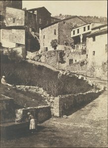 En gate i Grasse, 1852. av Charles Nègre