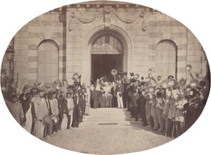 Imperial Asylum of Vincennes: 15. august, hilsen til keiseren av Charles Nègre