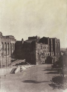 Pavens palass, Avignon, ca. 1851, trykt 1970. av Charles Nègre